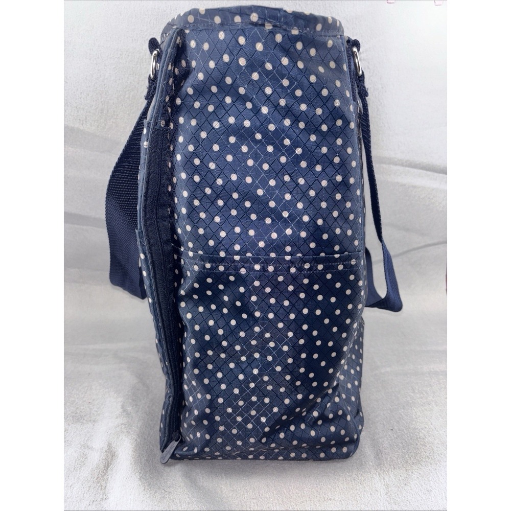 NWOT Thirty One Take Two Versatile Tote Backpack Navy Polkadot Travel Gym Diaper - Picture 3 of 16